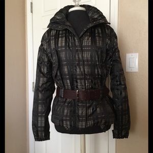 Post Card puffer belted jacket sz.10 $99
